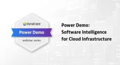 Power Demo: Software Intelligence for Cloud Infrastructure