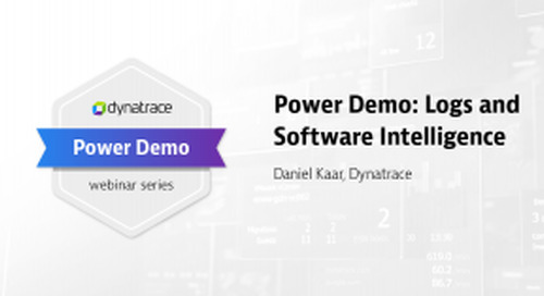 Power Demo: Logs and Software Intelligence