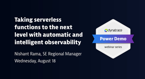 Power Demo: Taking Serverless Functions to the Next Level with Automatic and Intelligent Observability