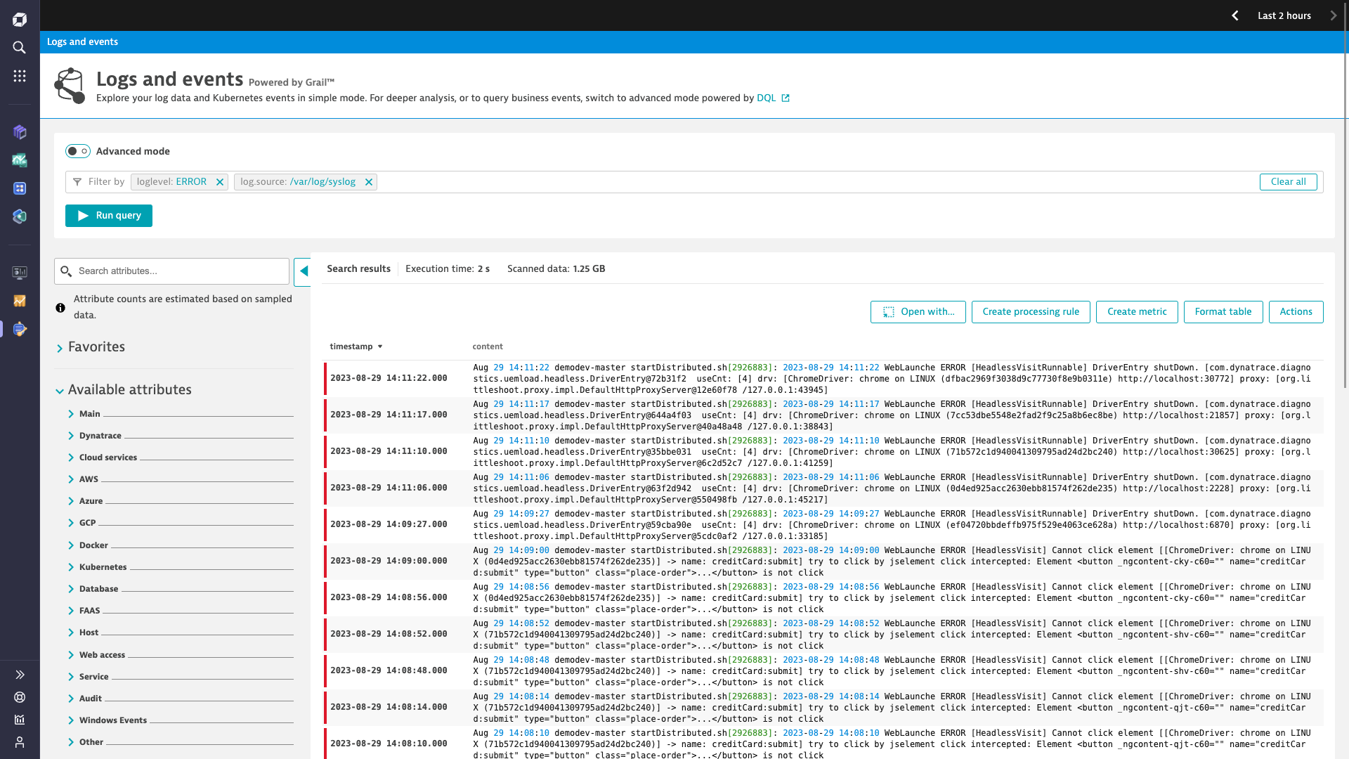 Optimize storage costs by extracting metrics from logs at ingest or on read